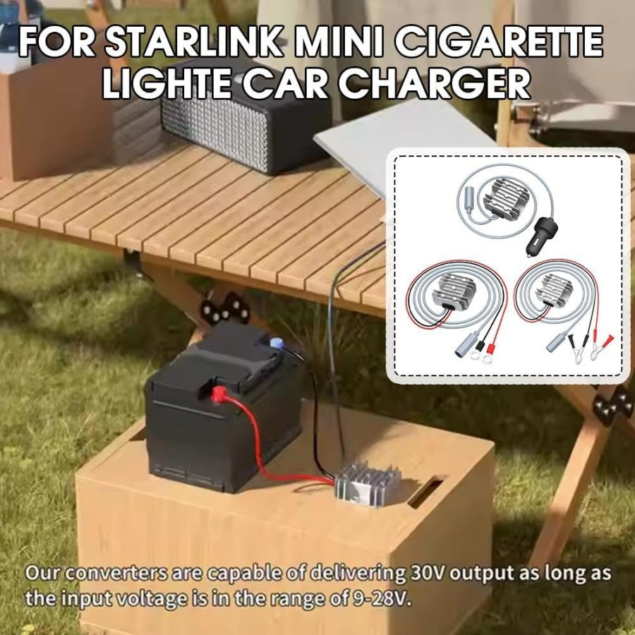 Starlink Car Charger Power 12V to 30V3.5A105W Cigarette Lighter Adapter, Fast Charging DC Car Charger
