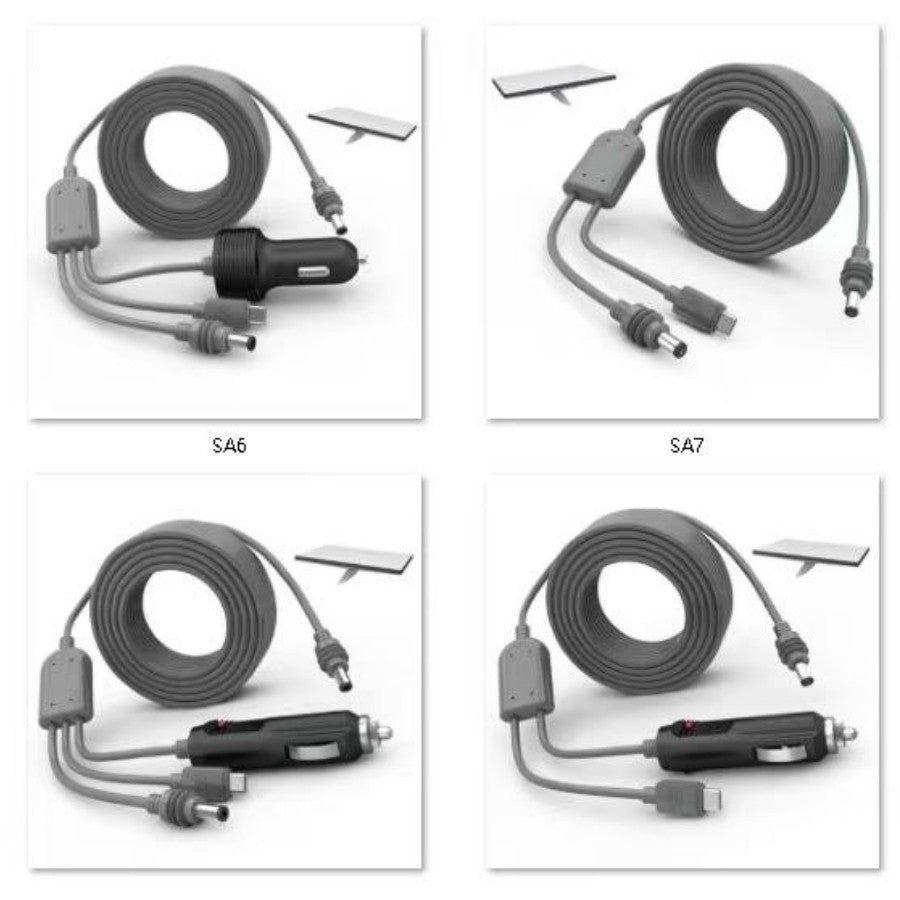 3 in 1 Starlink Mini Cable, 3M USB C/Car Charger/DC Male Power Cable Cord for Starlink Mini Starlink Replacement Cable, Waterproof & Durable Power Cable Accessories