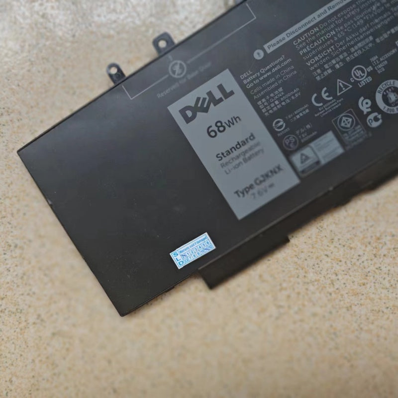 Original GJKNX Dell 4-cell 68 Wh Lithium-Ion Replacement Battery for DELL Latitude Latitude 5280 5290 5480 5490 5491 5495 5580 5590 5591, DELL Precision 3520 Precision 3530 Laptop