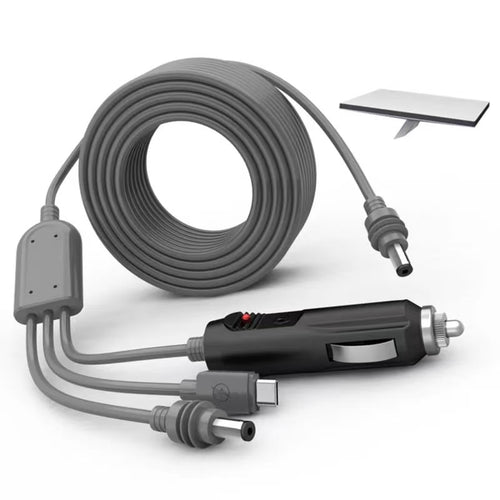 3 in 1 Starlink Mini Cable, 10FT/3M USB C/Car Charger/DC Male Power Cable Cord for Starlink Mini Starlink Replacement Cable, Waterproof & Durable Power Cable Accessories