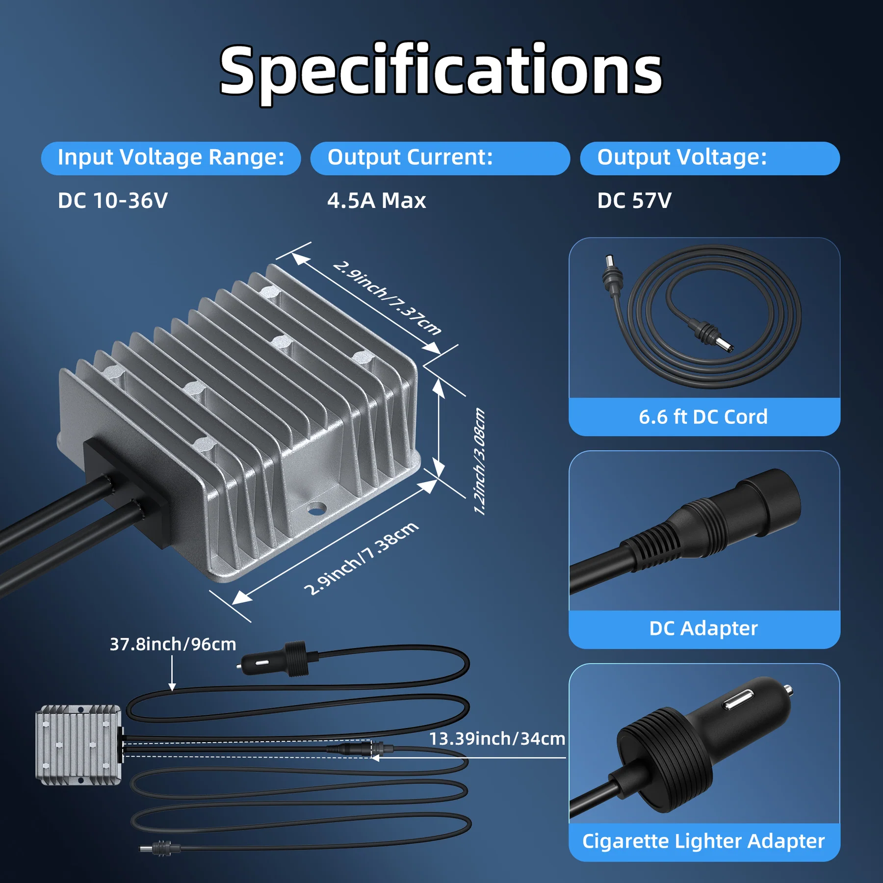 Starlink Mini 12V Adapter, Starlink Mini Power Supply 12/24V Step Up to 30V 3.5A Power Converter 9-28V Input Conversion Kit for Truck RV Marine