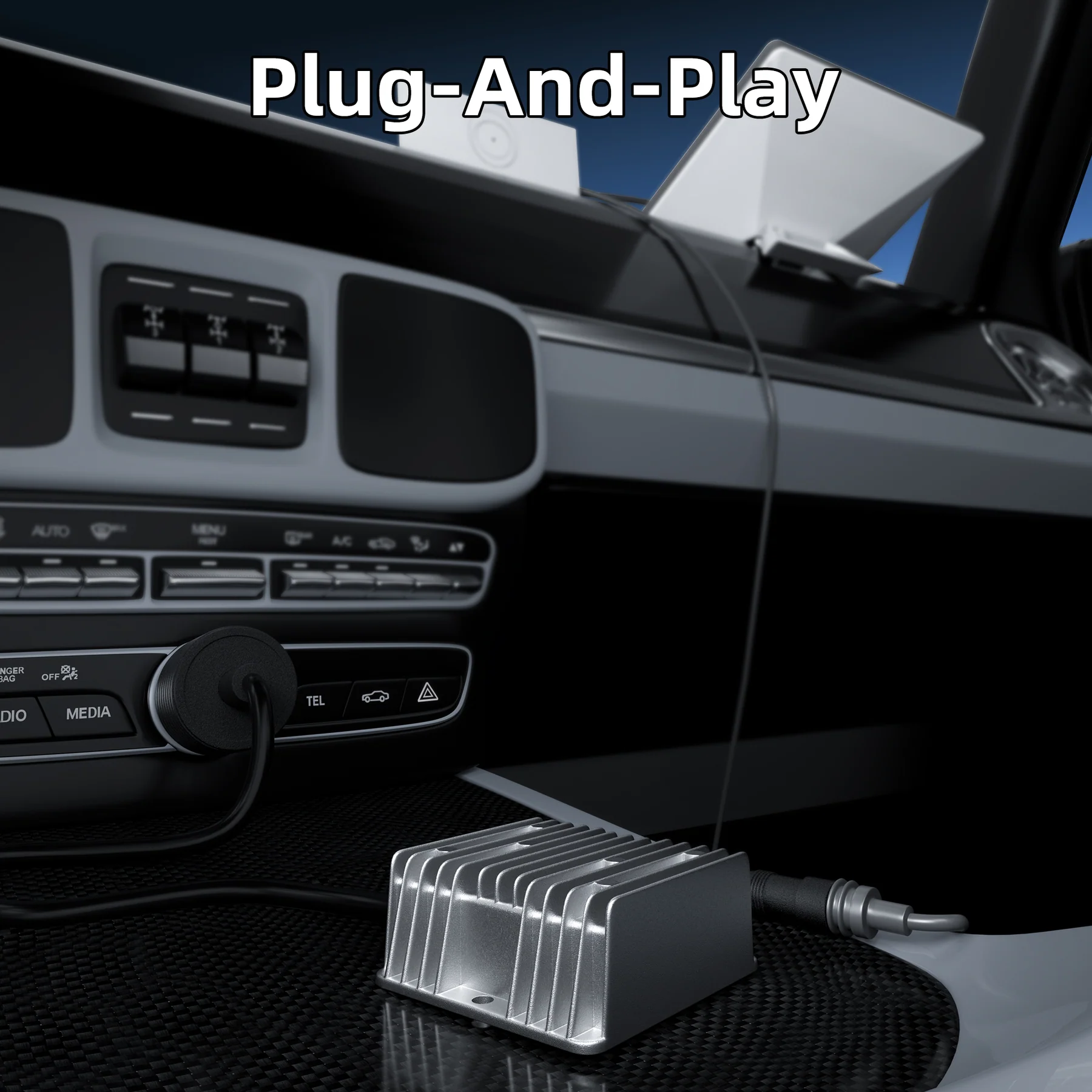 Starlink Mini 12V Adapter, Starlink Mini Power Supply 12/24V Step Up to 30V 3.5A Power Converter 9-28V Input Conversion Kit for Truck RV Marine